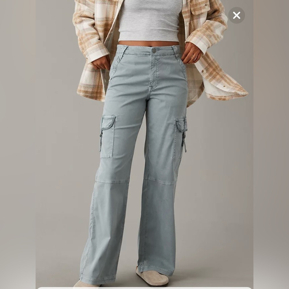 American Eagle Outfitters Light Blue Cargo Pants